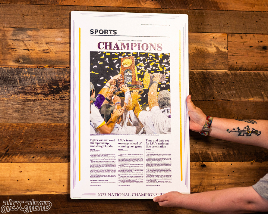 Daily Advertiser LSU Tigers 2023 NATIONAL CHAMPIONS Front Page - June 28, 2023