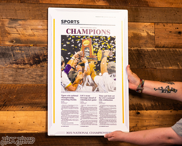 Daily Advertiser LSU Tigers 2023 NATIONAL CHAMPIONS Front Page - June 28, 2023