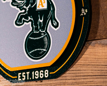 Oakland A's "Double Play" On the Shelf or on the Wall Art