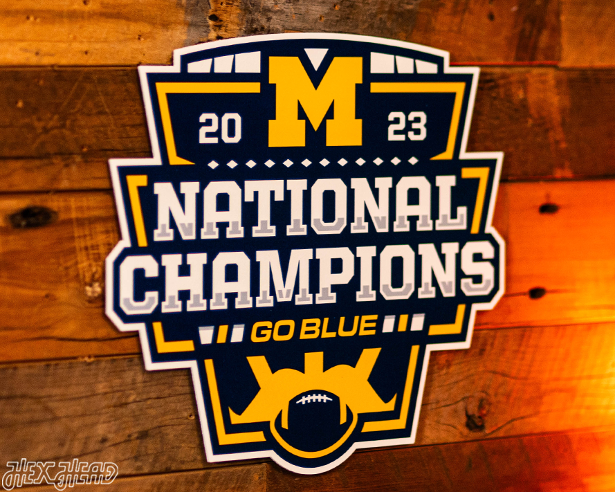 SINGLE layer Michigan Wolverines 2023 Football National Champions