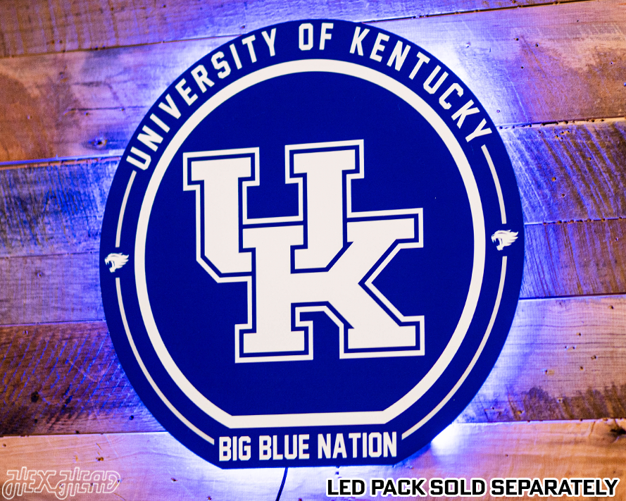 VARSITY Collection- SINGLE Layer Kentucky Wildcats Metal Wall Art