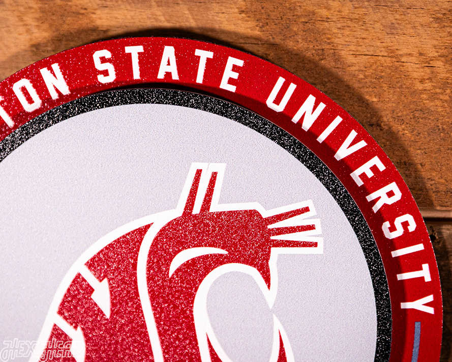 Washington State Cougars "Double Play" On the Shelf or on the Wall Art