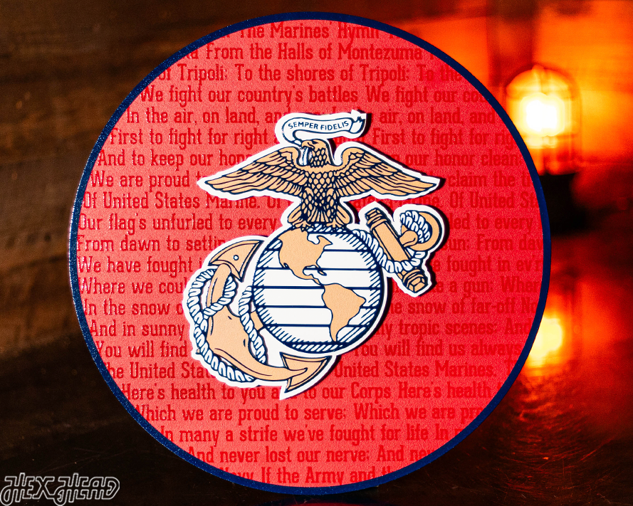 United States Marines Corps CRAFT SERIES 3D Embossed Metal Wall Art