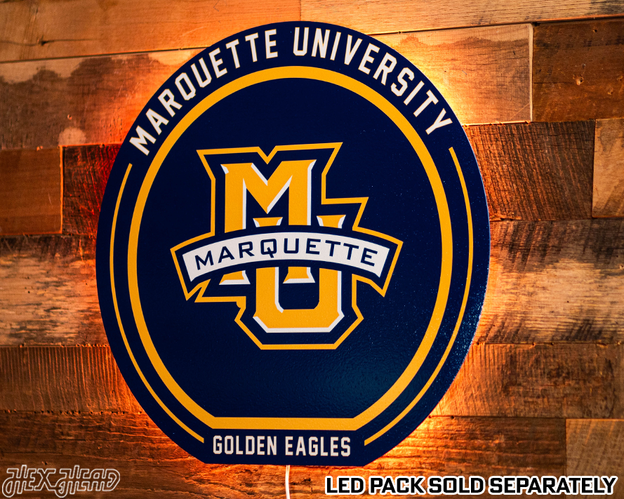 VARSITY Collection- SINGLE Layer Marquette University Metal Wall Art