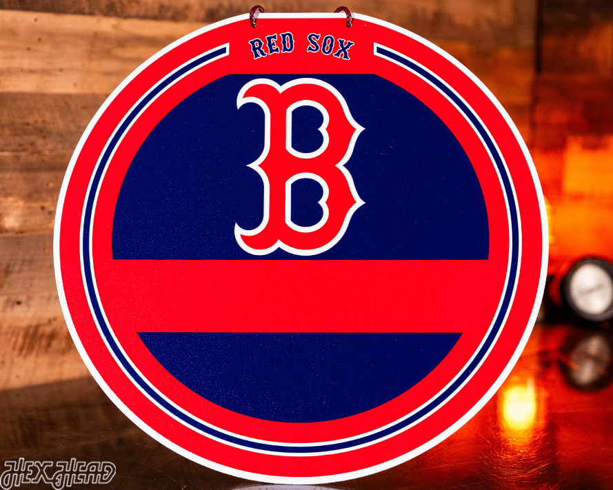 Boston Red Sox Personalized Monogram Metal Art