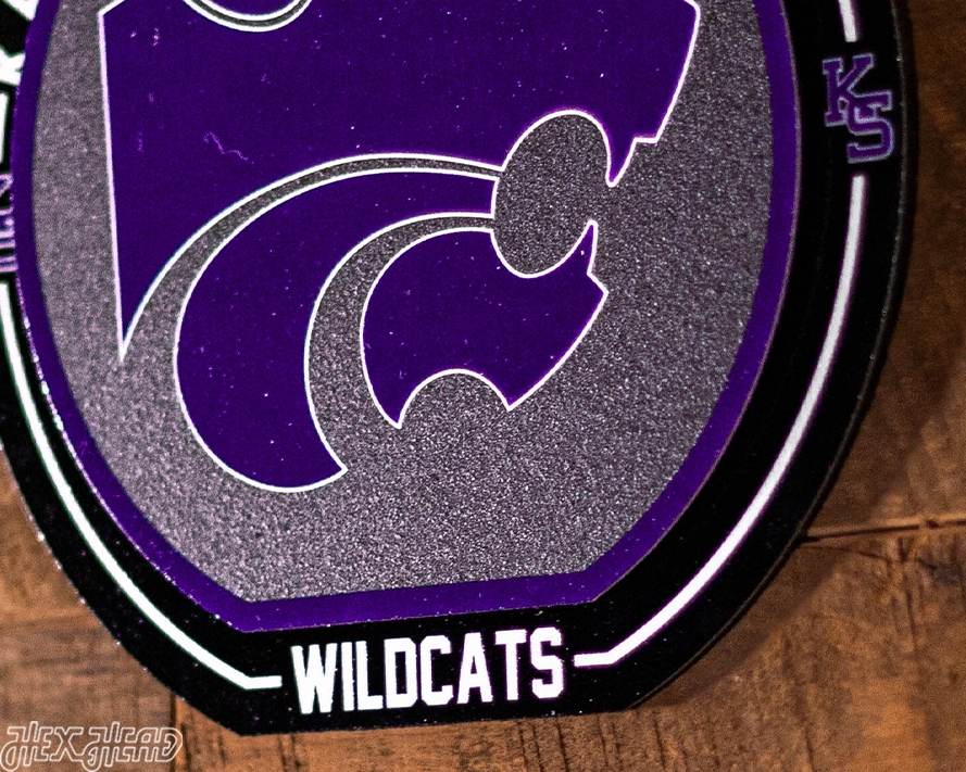 Kansas State Wildcats "Double Play" On the Shelf or on the Wall Art