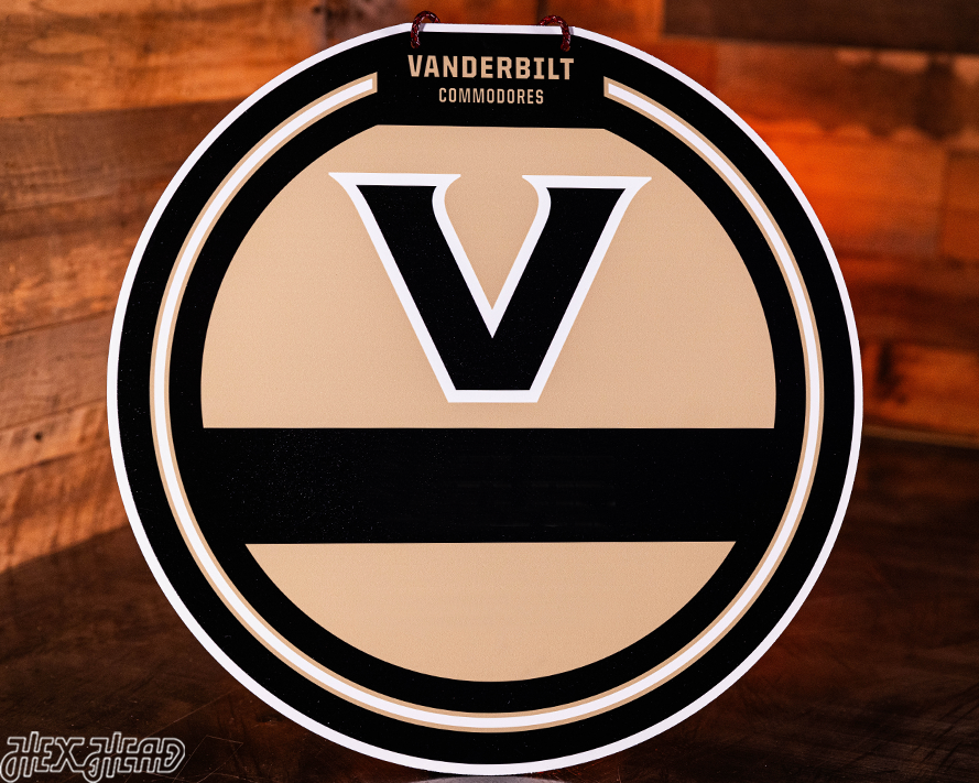 Vanderbilt Commodores Personalized Monogram Metal Art