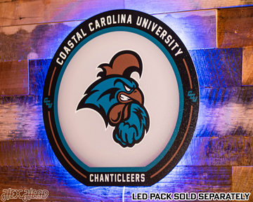 VARSITY Collection- SINGLE Layer Coastal Carolina Metal Wall Art