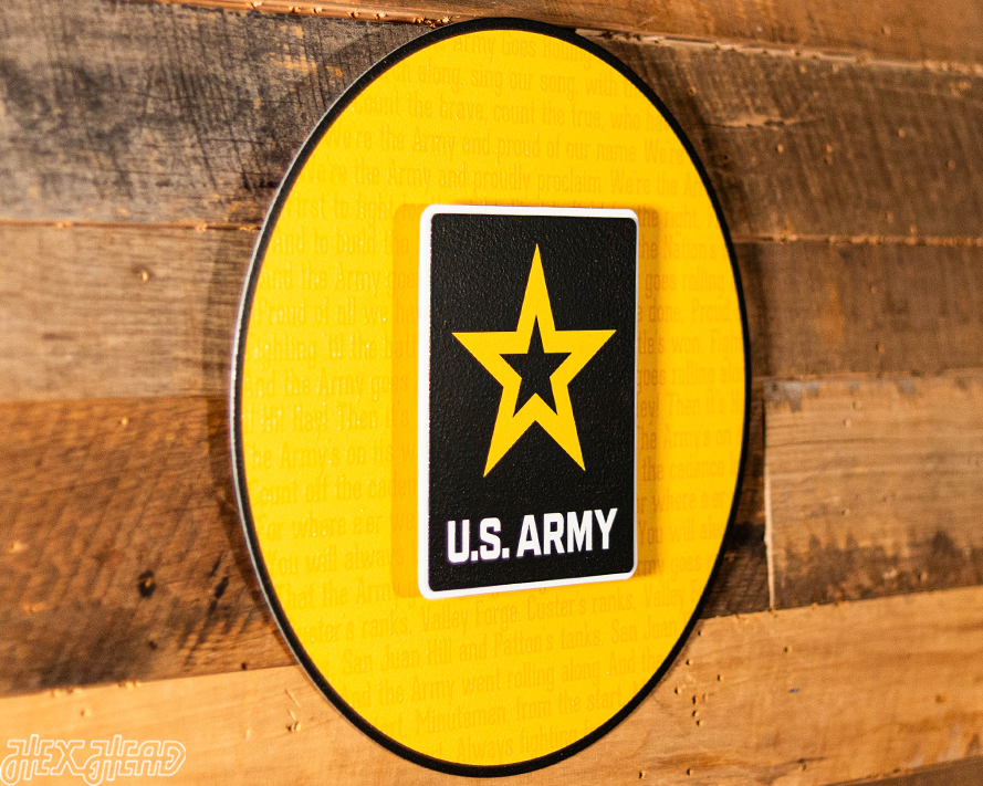 United States Army CRAFT SERIES 3D Embossed Metal Wall Art