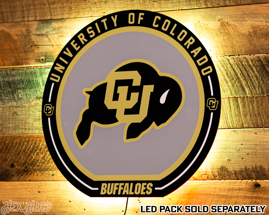 VARSITY Collection- SINGLE Layer Colorado Buffaloes Metal Wall Art