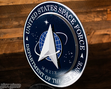 United States Space Force Seal 3D Vintage Metal Wall Art