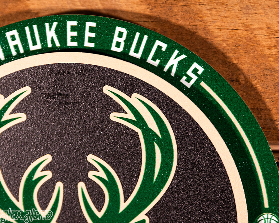 Milwaukee Bucks "Double Play" On the Shelf or on the Wall Art