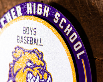 Lutcher High School LA Excellence Award- BULLDOG logo