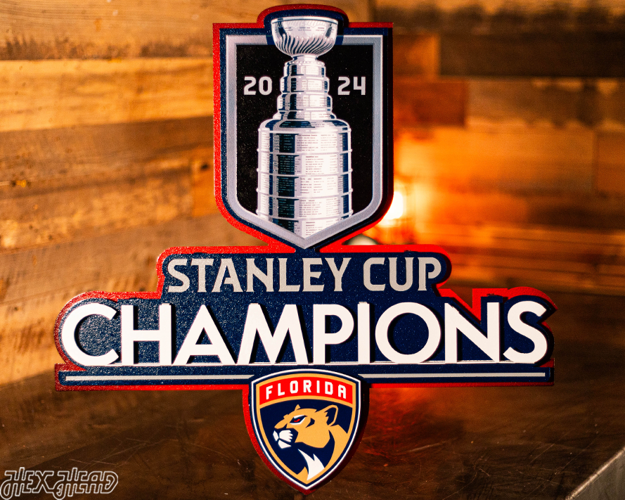 Florida Panthers OFFICIAL 2024 Stanley Cup Champion 3D Metal Wall Art