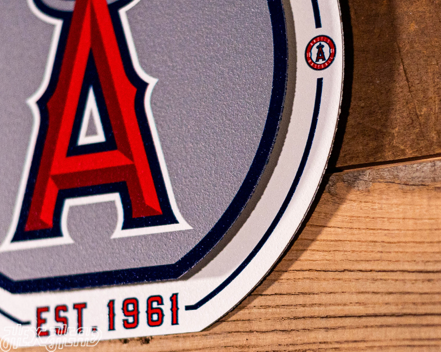 Los Angeles Angels "Double Play" On the Shelf or on the Wall Art