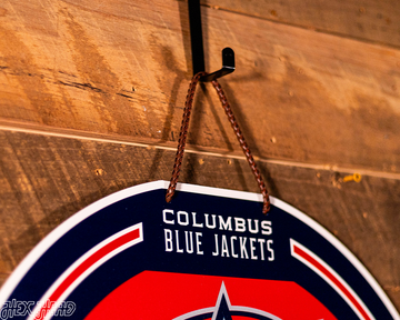 Columbus Blue Jackets Personalized Monogram Metal Art