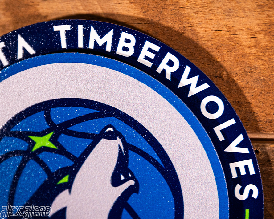 Minnesota Timberwolves "Double Play" On the Shelf or on the Wall Art