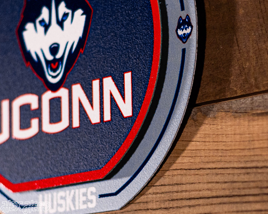Connecticut UCONN Huskies "Double Play" On the Shelf or on the Wall Art