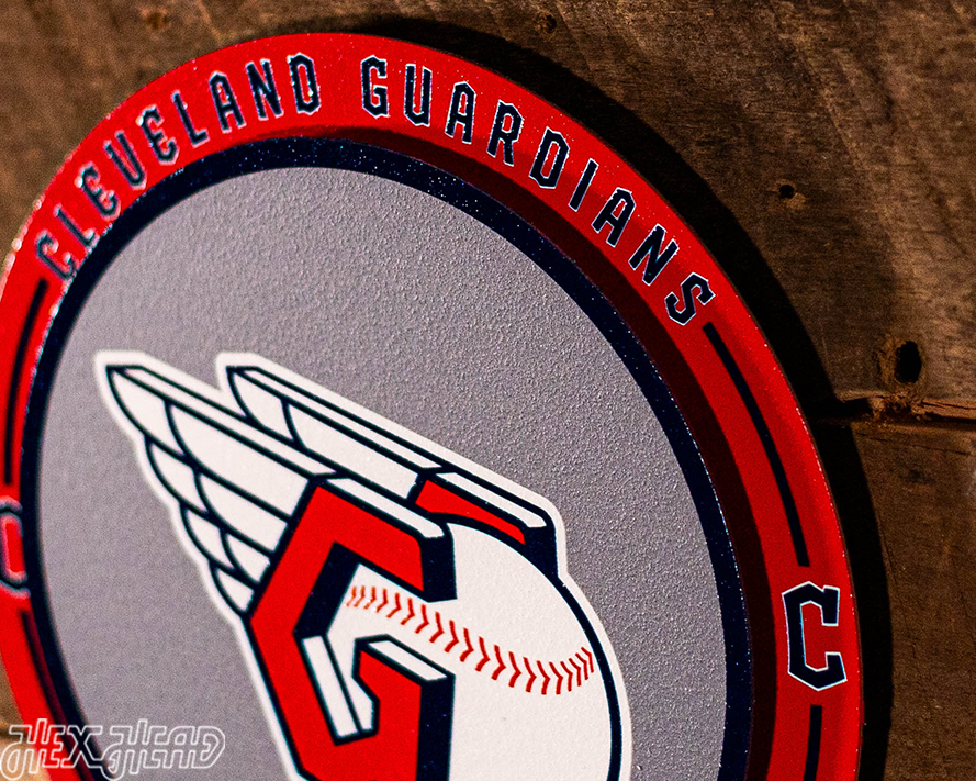 Cleveland Guardians "Double Play" On the Shelf or on the Wall Art