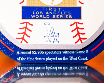 Los Angeles Dodgers 1959 World Series "Double Play" On the Shelf or on the Wall Art
