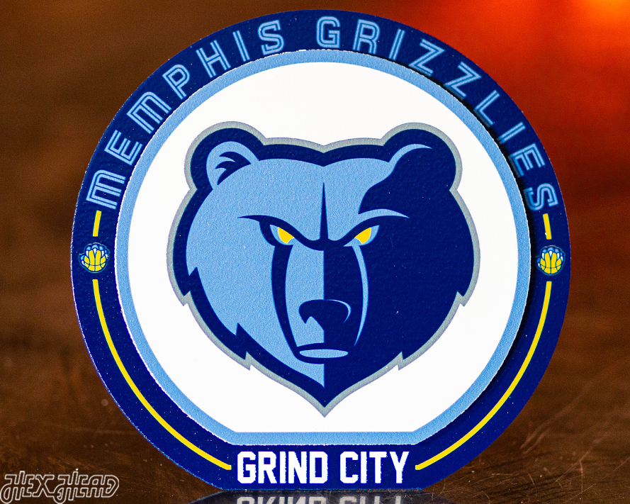 Memphis Grizzlies "Double Play" On the Shelf or on the Wall Art