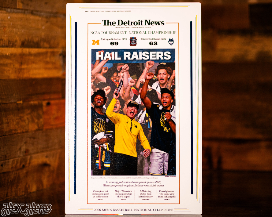 The Detroit News Michigan Wolverines 2026 Men's Basketball National Champions Front Page - APRIL 6, 2026