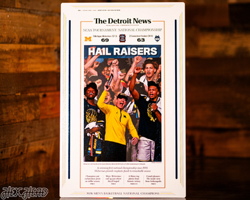 The Detroit News Michigan Wolverines 2026 Men's Basketball National Champions Front Page - APRIL 6, 2026