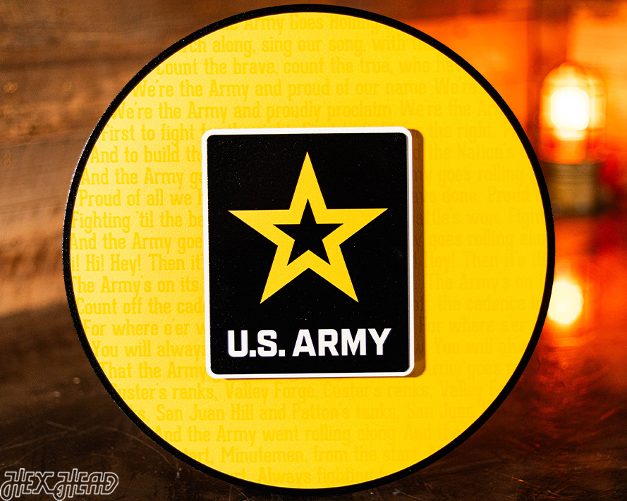 United States Army CRAFT SERIES 3D Embossed Metal Wall Art