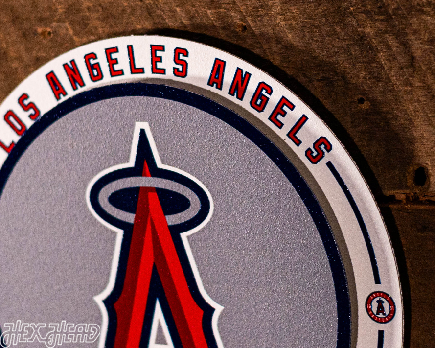 Los Angeles Angels "Double Play" On the Shelf or on the Wall Art