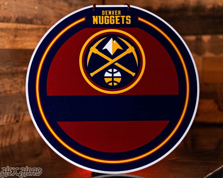 Denver Nuggets Personalized Monogram Metal Art