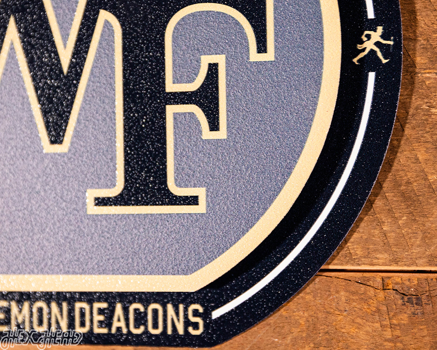 Wake Forest Demon Deacons "Double Play" On the Shelf or on the Wall Art