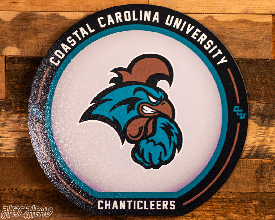 VARSITY Collection- SINGLE Layer Coastal Carolina Metal Wall Art