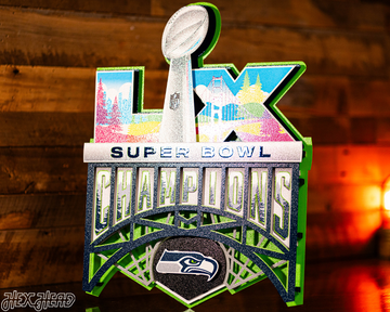 Seattle Seahawks Super Bowl LX CHAMPIONS! 3D Metal Wall Art