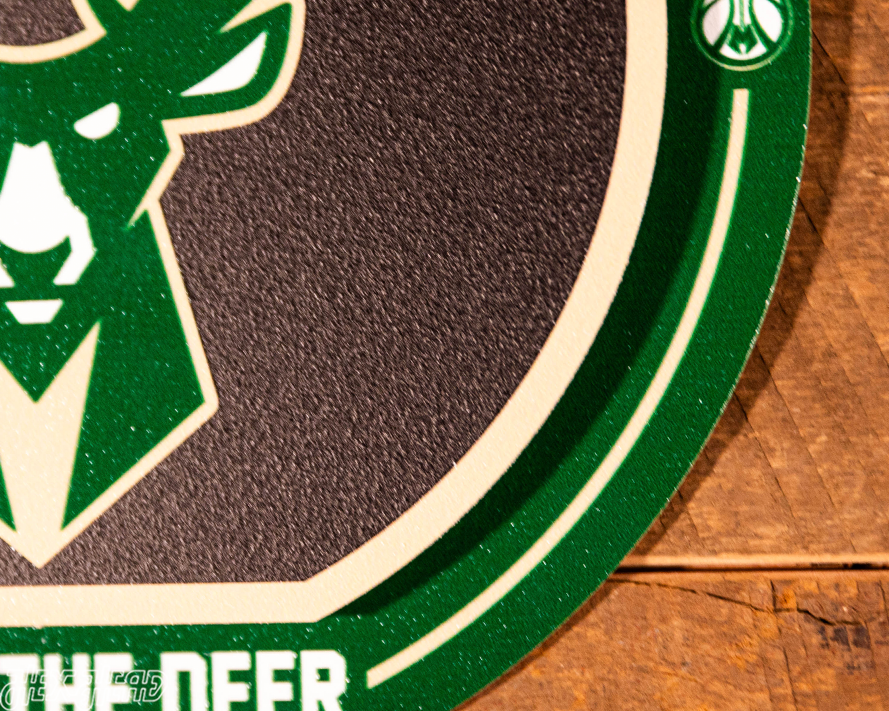 Milwaukee Bucks "Double Play" On the Shelf or on the Wall Art