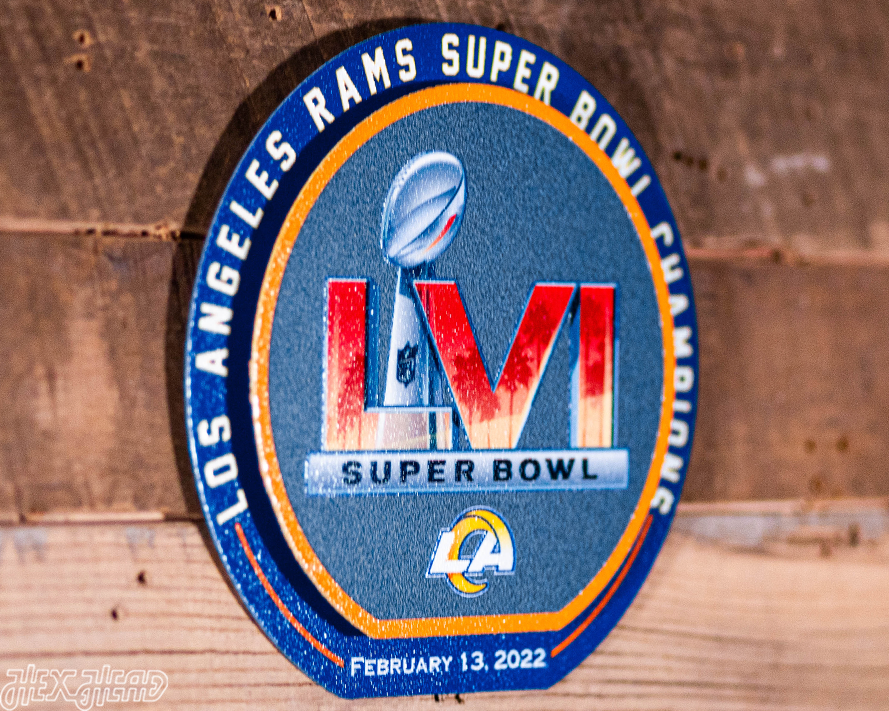 Los Angeles Rams Super Bowl LVI "Double Play" On the Shelf or on the Wall Art