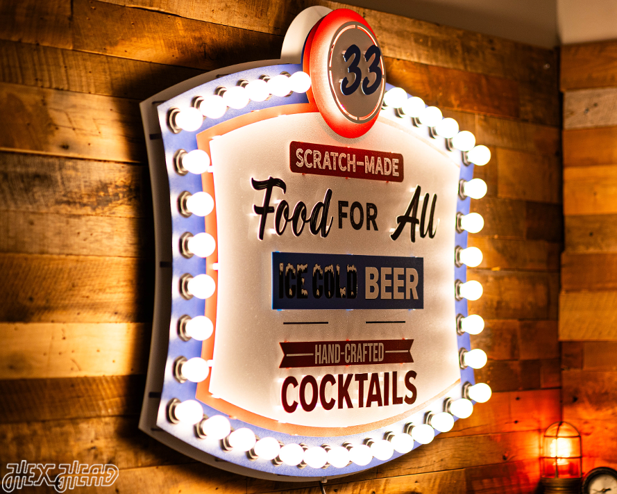 Bubba's 33 Lighted 3D Metal Wall Art