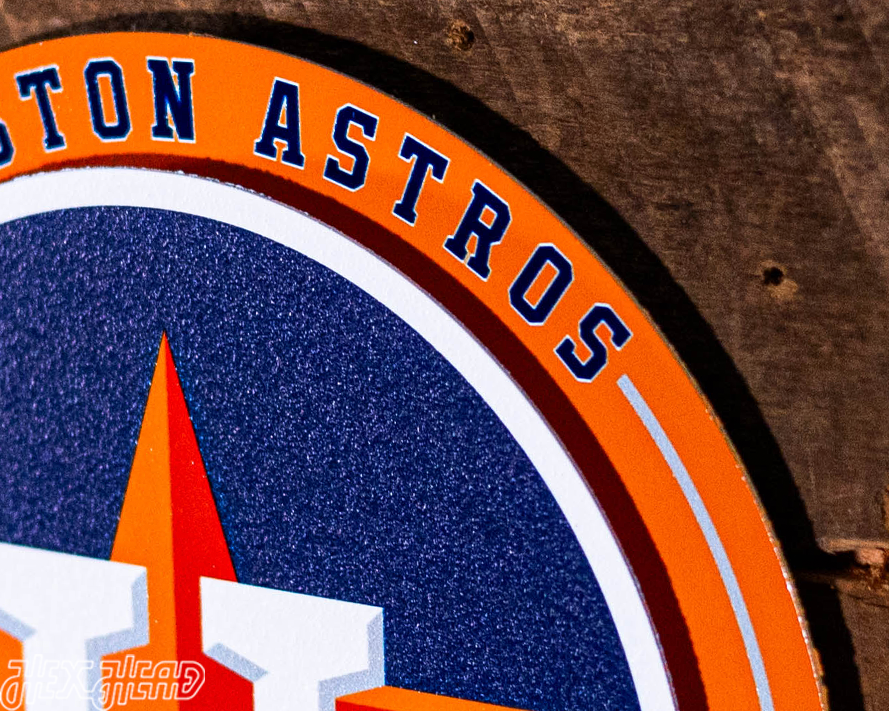 Houston Astros "Double Play" On the Shelf or on the Wall Art