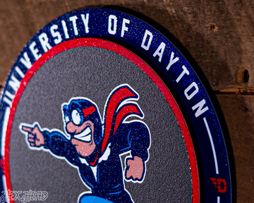 Dayton Flyers "Double Play" On the Shelf or on the Wall Art
