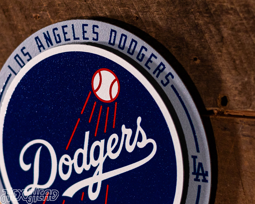 Los Angeles Dodgers "Double Play" On the Shelf or on the Wall Art