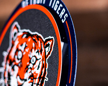 Detroit Tigers "Double Play" On the Shelf or on the Wall Art