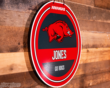 Arkansas Razorbacks Personalized Monogram Metal Art