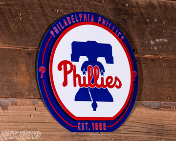 Philadelphia Phillies "Double Play" On the Shelf or on the Wall Art