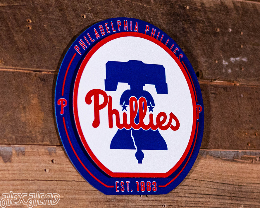 Philadelphia Phillies "Double Play" On the Shelf or on the Wall Art