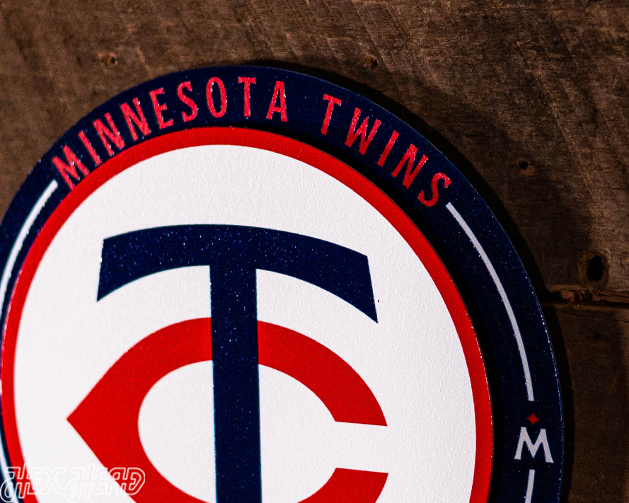 Minnesota Twins "Double Play" On the Shelf or on the Wall Art