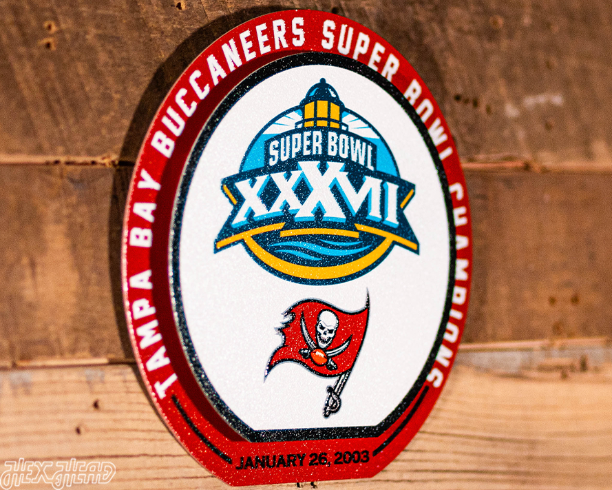 Tampa Bay Buccaneers Super Bowl XXXVII "Double Play" On the Shelf or on the Wall Art