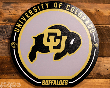 VARSITY Collection- SINGLE Layer Colorado Buffaloes Metal Wall Art