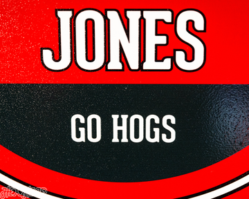 Arkansas Razorbacks Personalized Monogram Metal Art