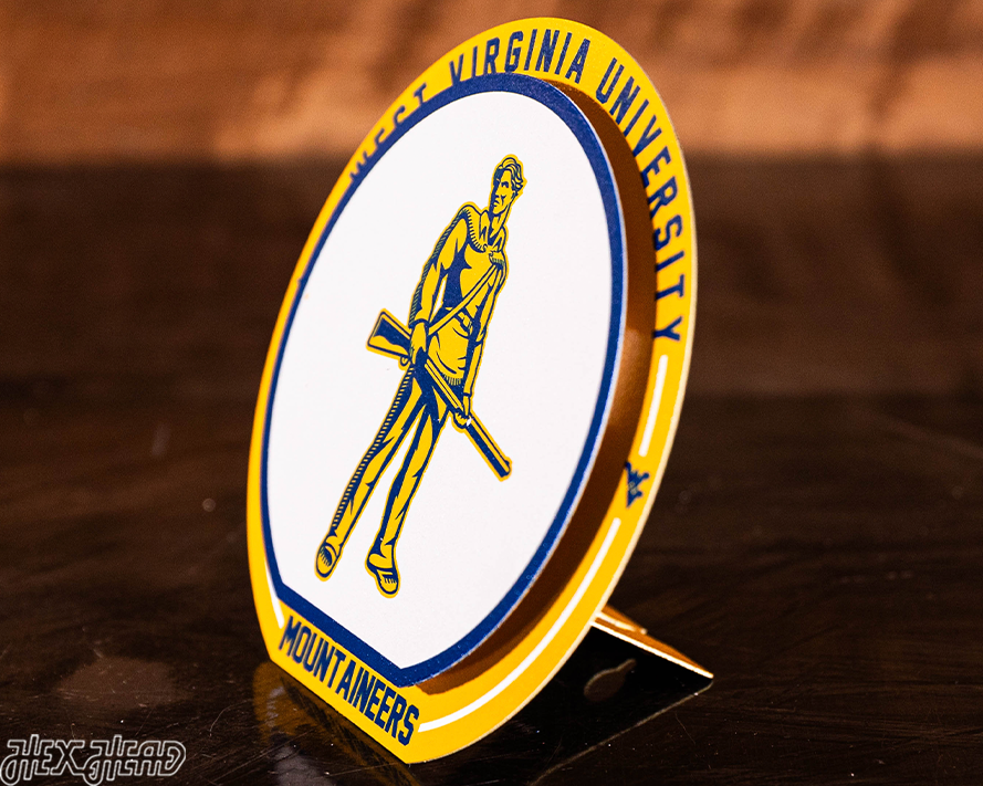West Virginia Mountaineers "Double Play" On the Shelf or on the Wall Art