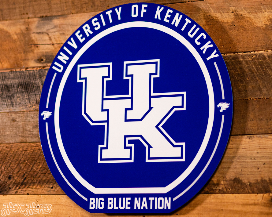 VARSITY Collection- SINGLE Layer Kentucky Wildcats Metal Wall Art