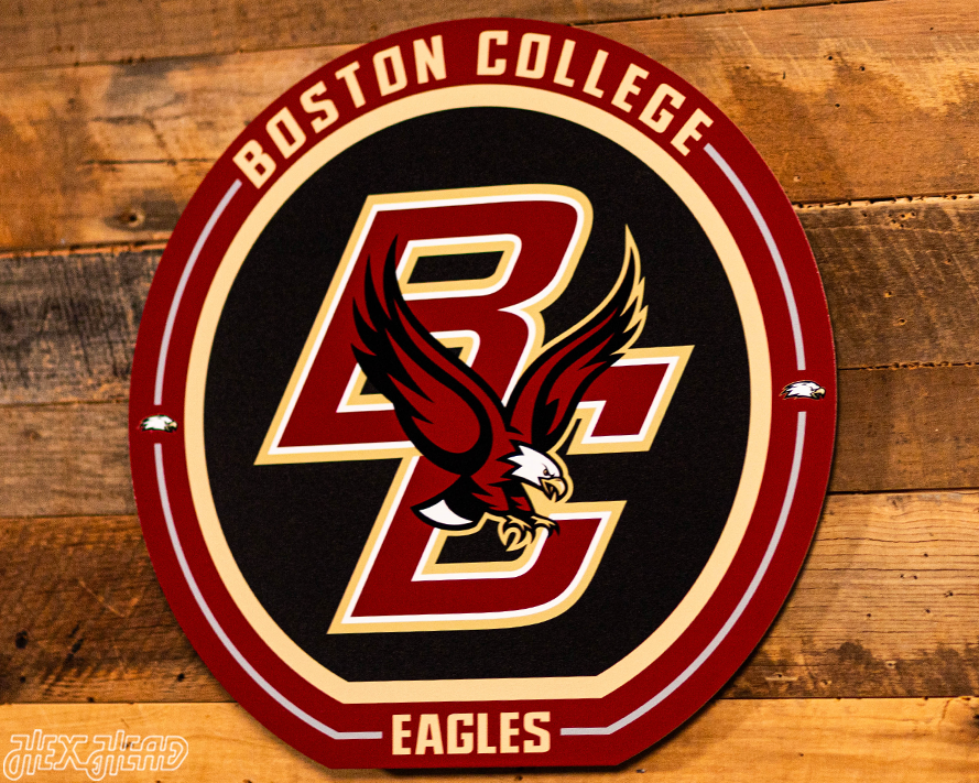 VARSITY Collection- SINGLE Layer Boston College Eagles Metal Wall Art